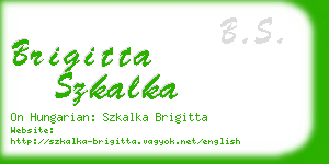 brigitta szkalka business card